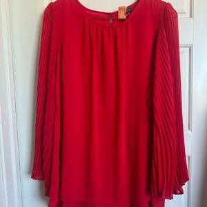 Vince Camuto Pleated Sleeve Blouse XS